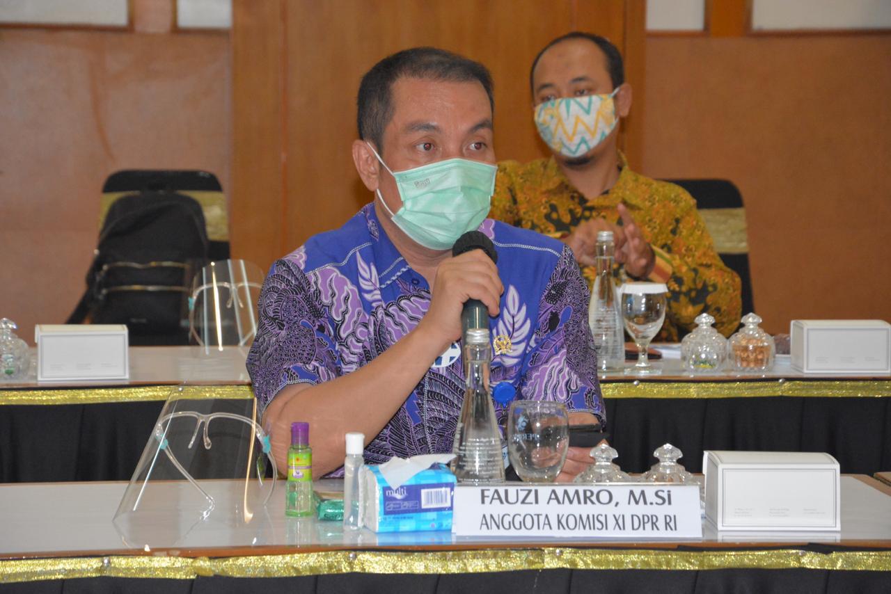 Ketua Kapoksi Fraksi Nasdem Komisi XI DPR-RI yang membidangi masalah keuangan, Fauzi H Amro M,Si.
